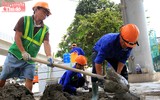 Hà Nội lát vỉa hè bằng đá tự nhiên
